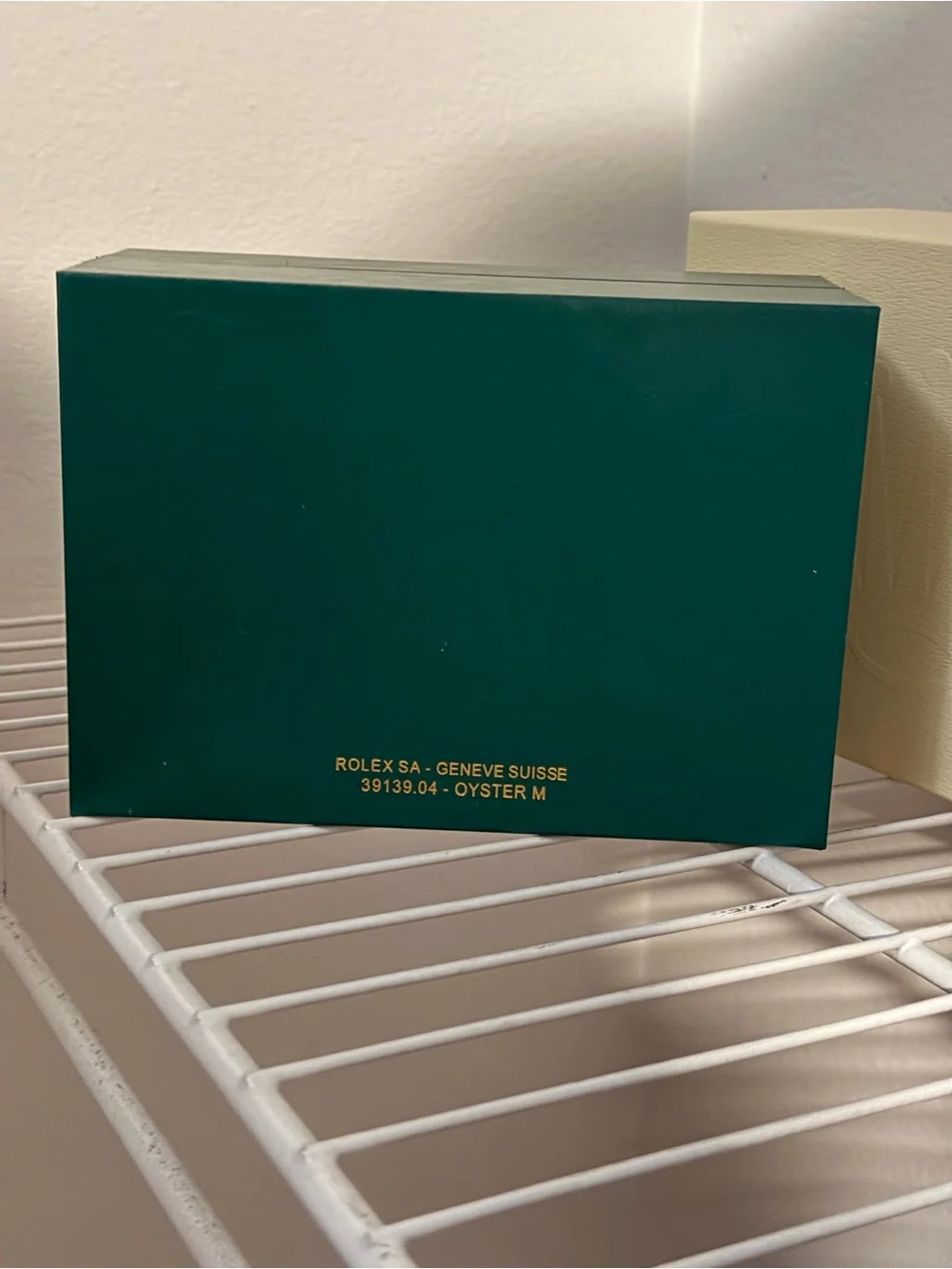 New Rolex Inner and Outer Custom Box Green/Cream Medium